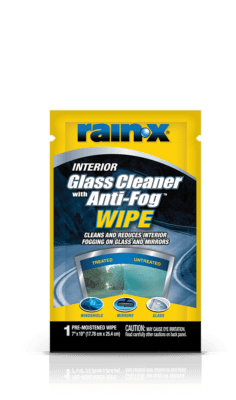 630040 Rain-X Glass Cleaner+Anti-Fog Wipe Packet 1ct